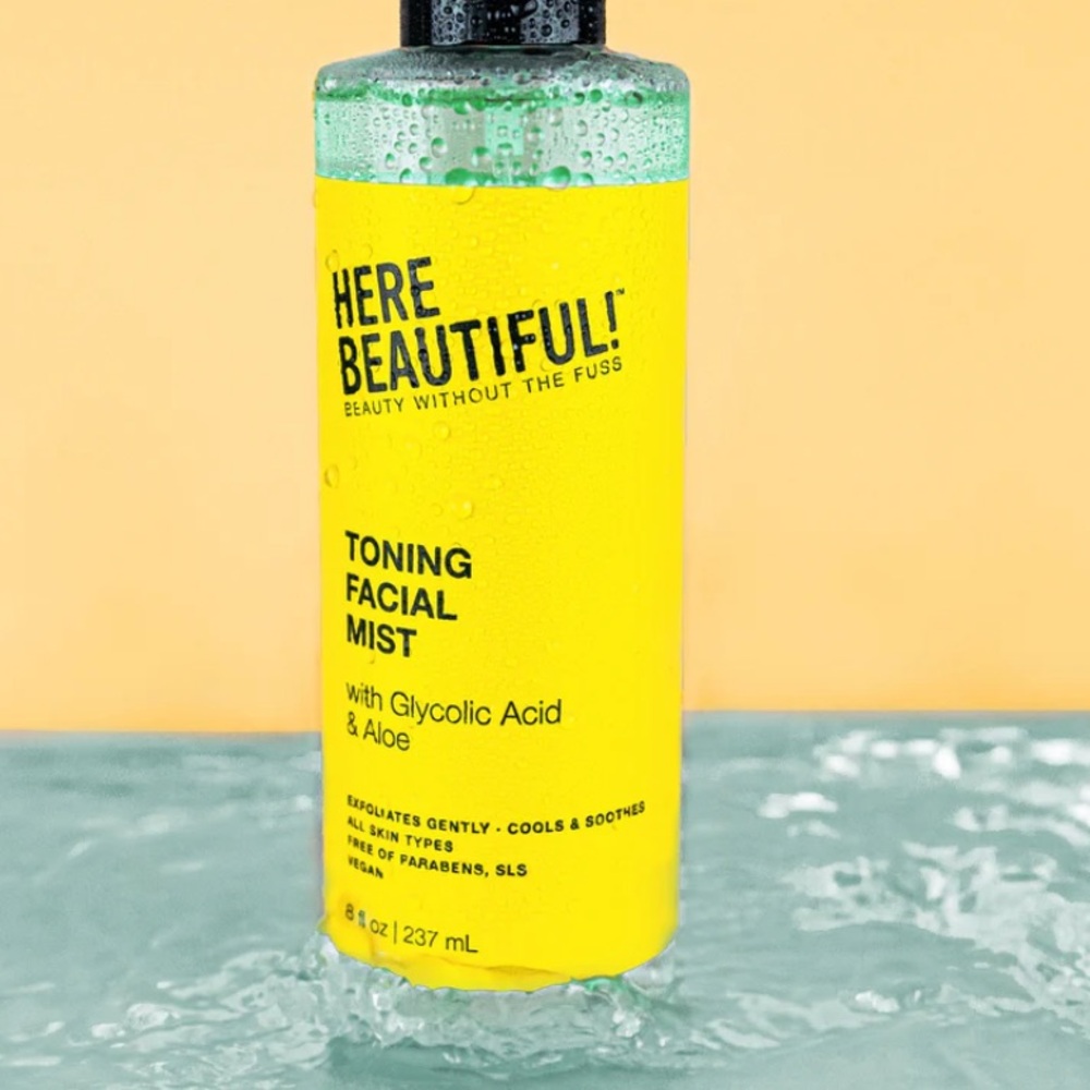 Here Beautiful! Toning Facial Mist Glycolic Acid Aloe 8oz - Picture 3 of 11